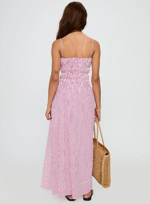 Relaxed Maxi Ruched Maxi Dress