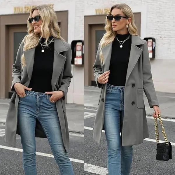 Wool-Blend Camel Coat