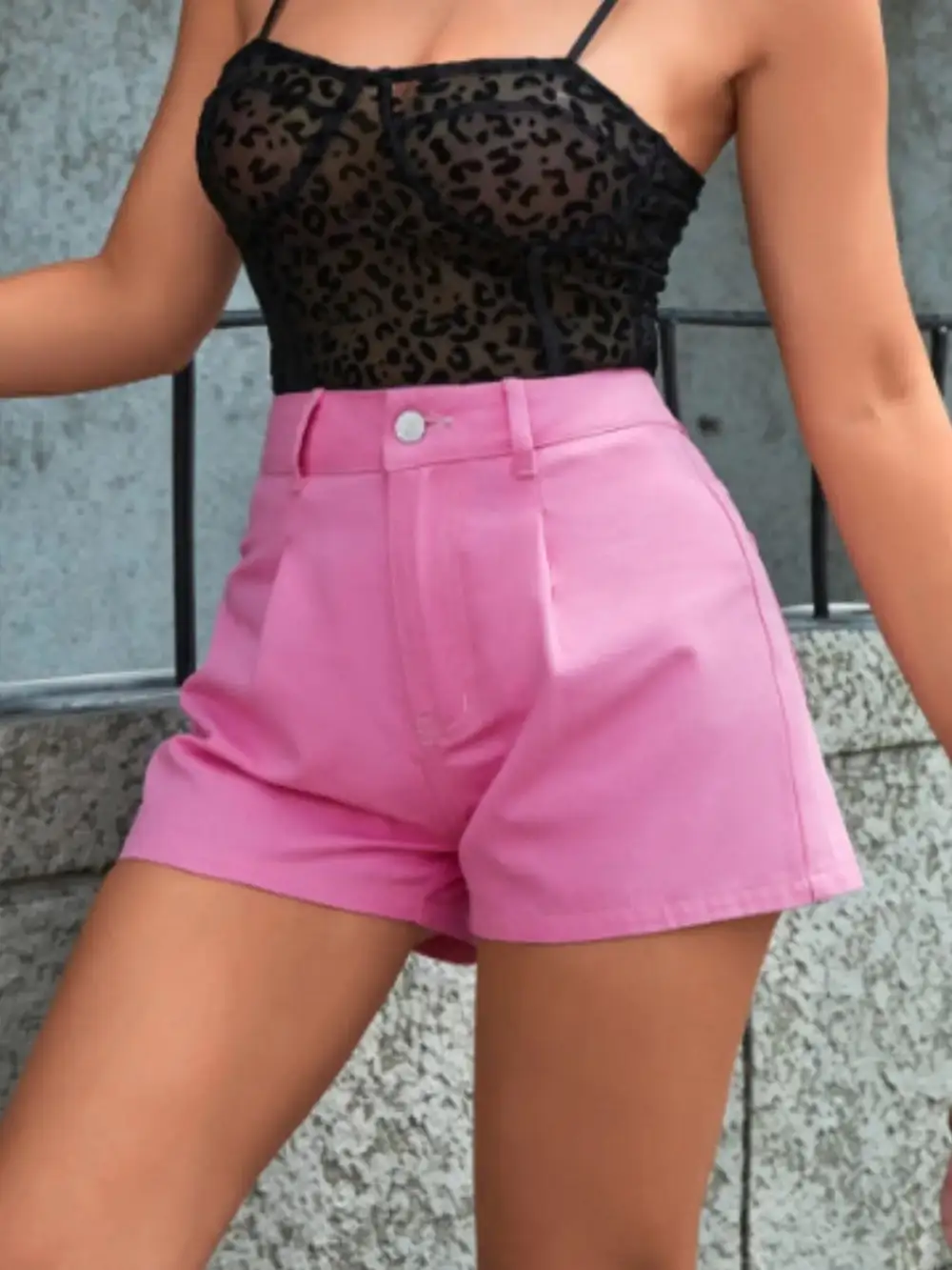 High Waisted Shorts Denim Pants