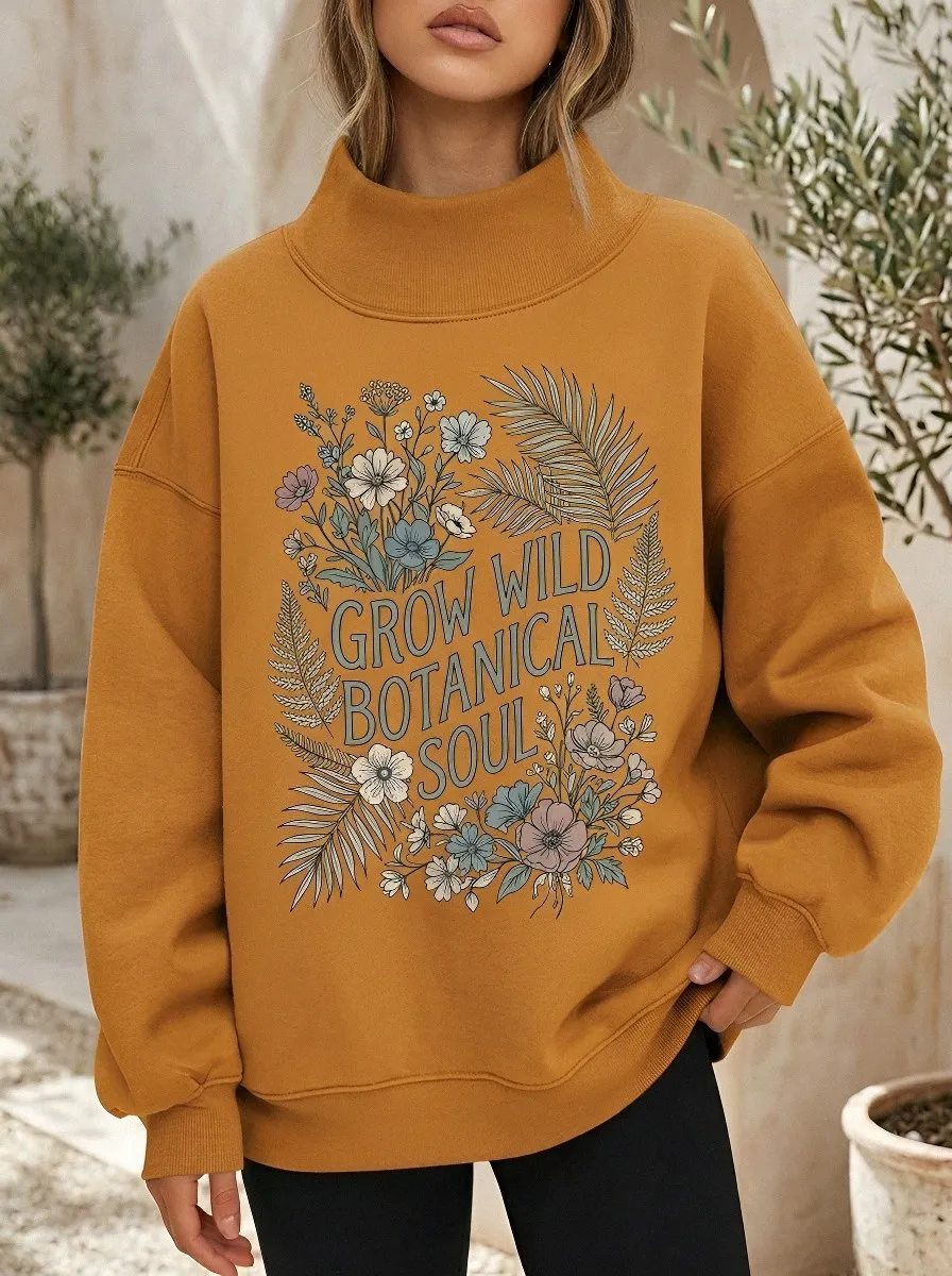 Botanical Nature Lover Grow Casual Hoodie Sweatshirt