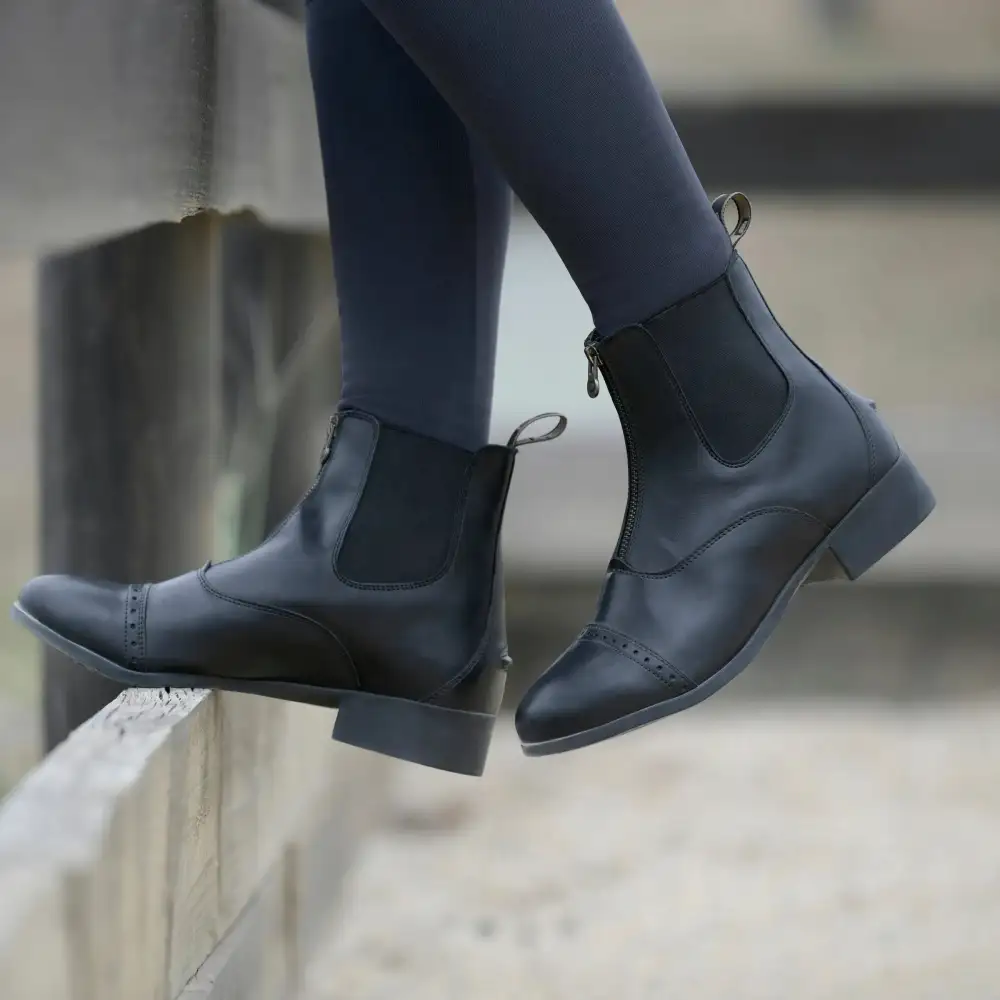 Black Childrens Foundation Zip Paddock Boots II
