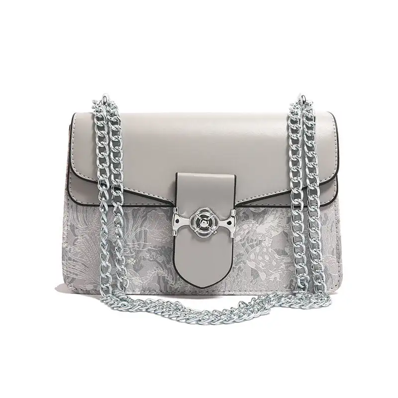 Printed Chain Shoulder Bag