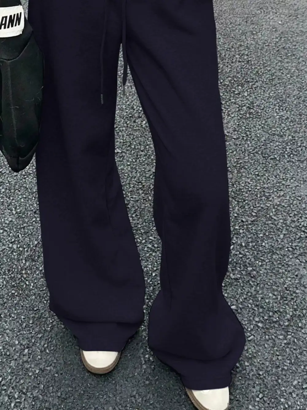 Wide-Leg Drawstring Pocketed Sweatpants