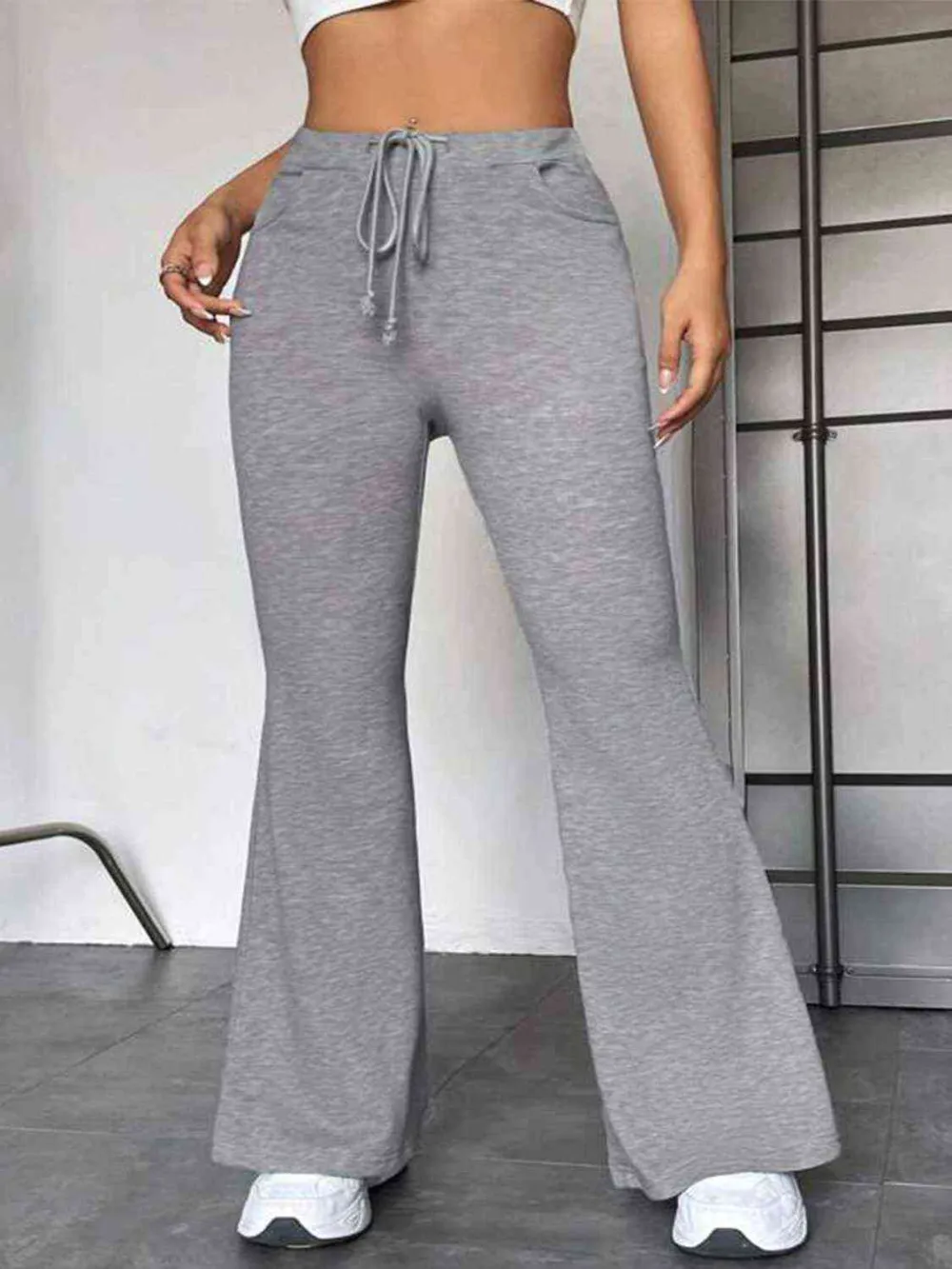Relaxed Drawstring Pocketed Sweatpants