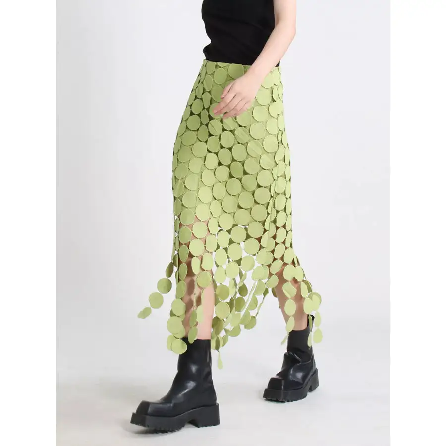 Fringe Midi Skirt