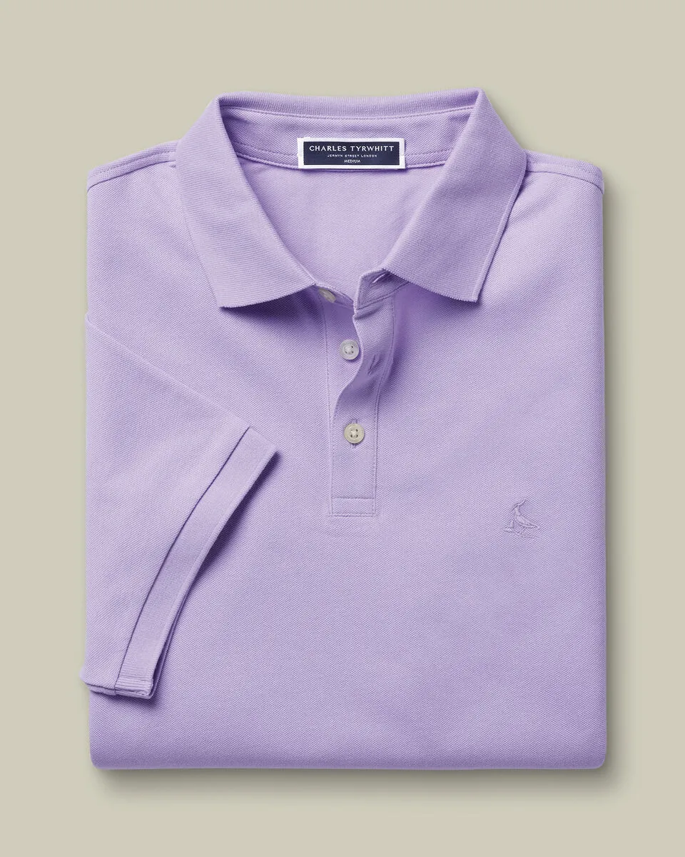 Men'S Casual Business POLO Shirt, Breathable Pique Fabric