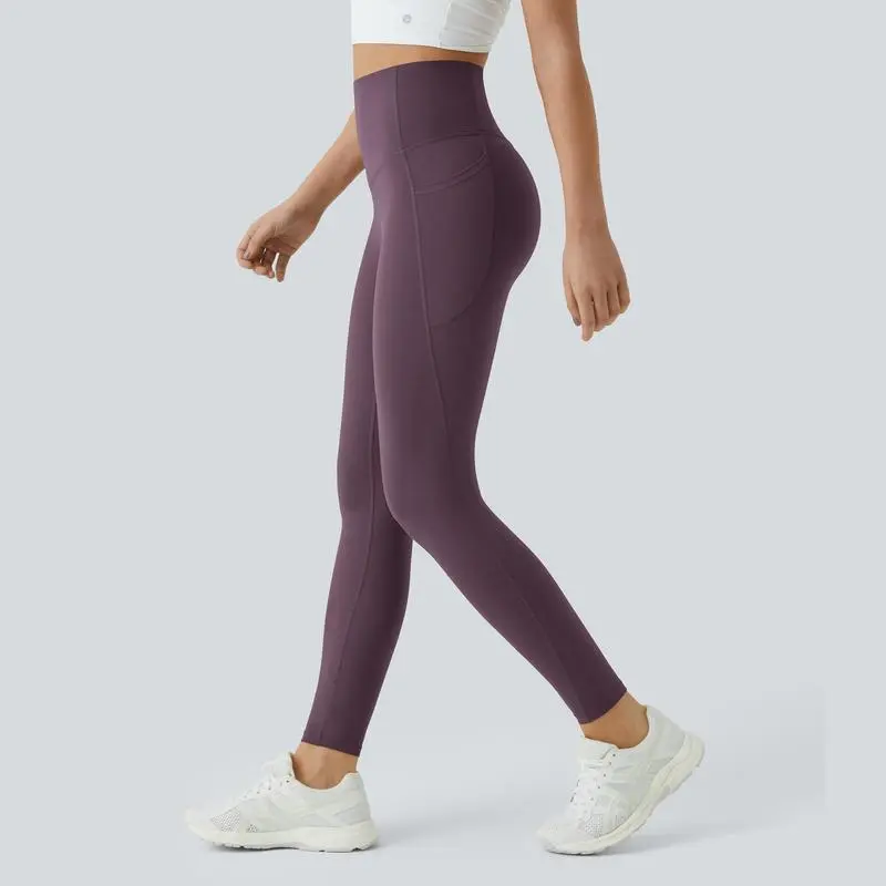 High Waisted Tummy Control Side Pocket Shaping Training Leggings – 🔥 40% OFF Today Only!
