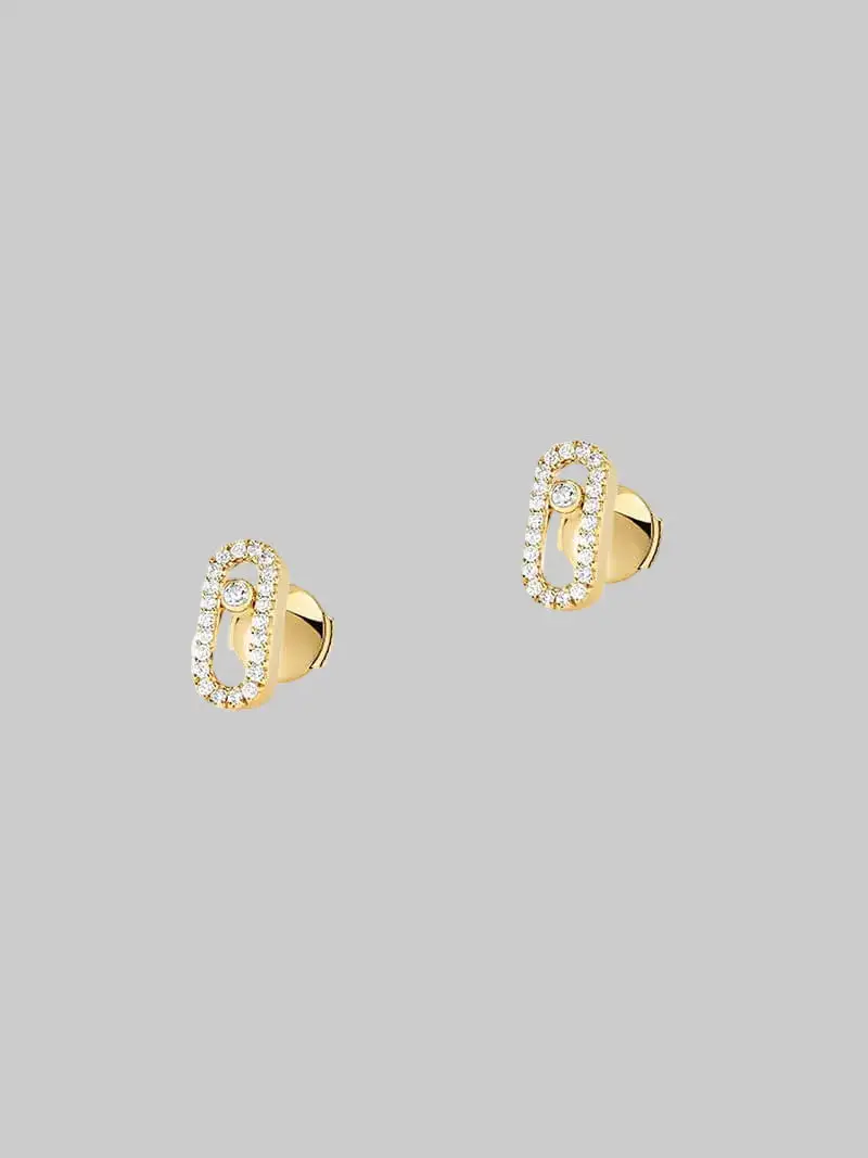 Draped Curved Earrings