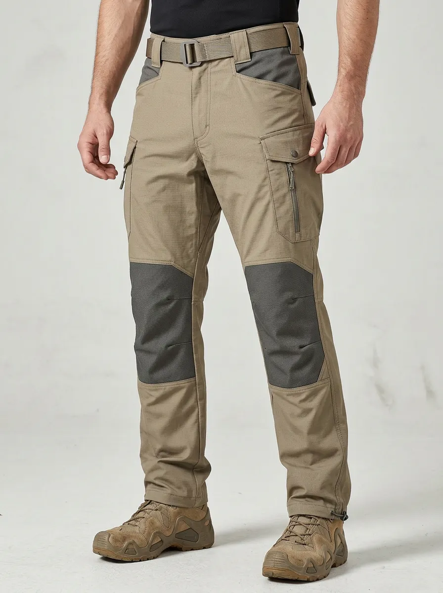 Everyday Multi-Pocket Reinforced Knee Cargo Look Unisex Tactical Cargo Pants
