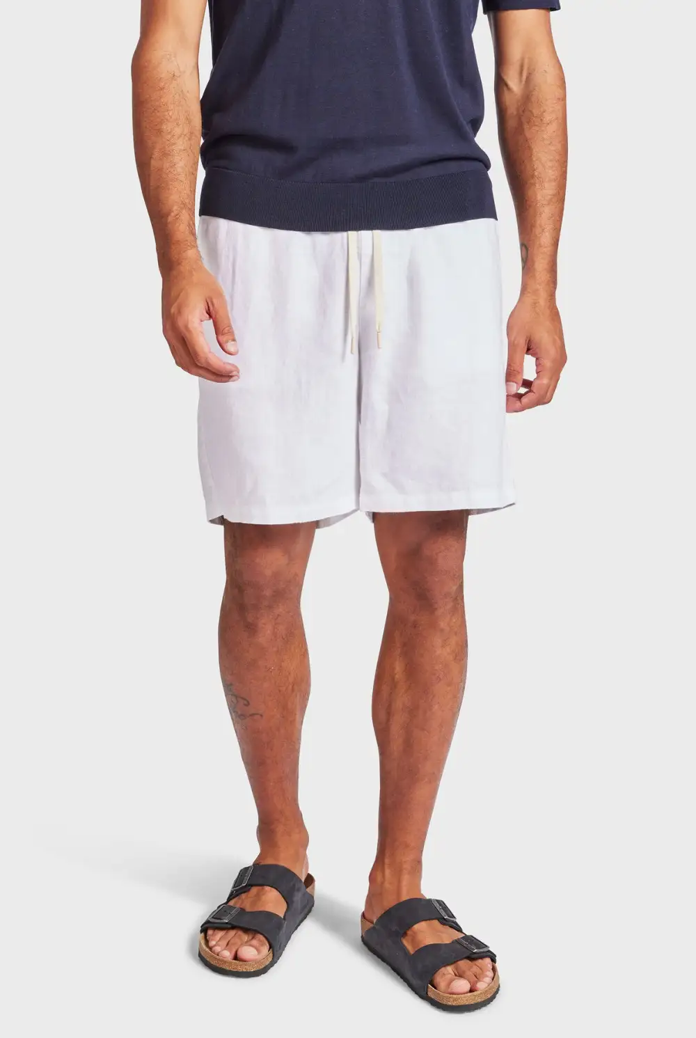 Elastic Waist Contrast Drawcord Short