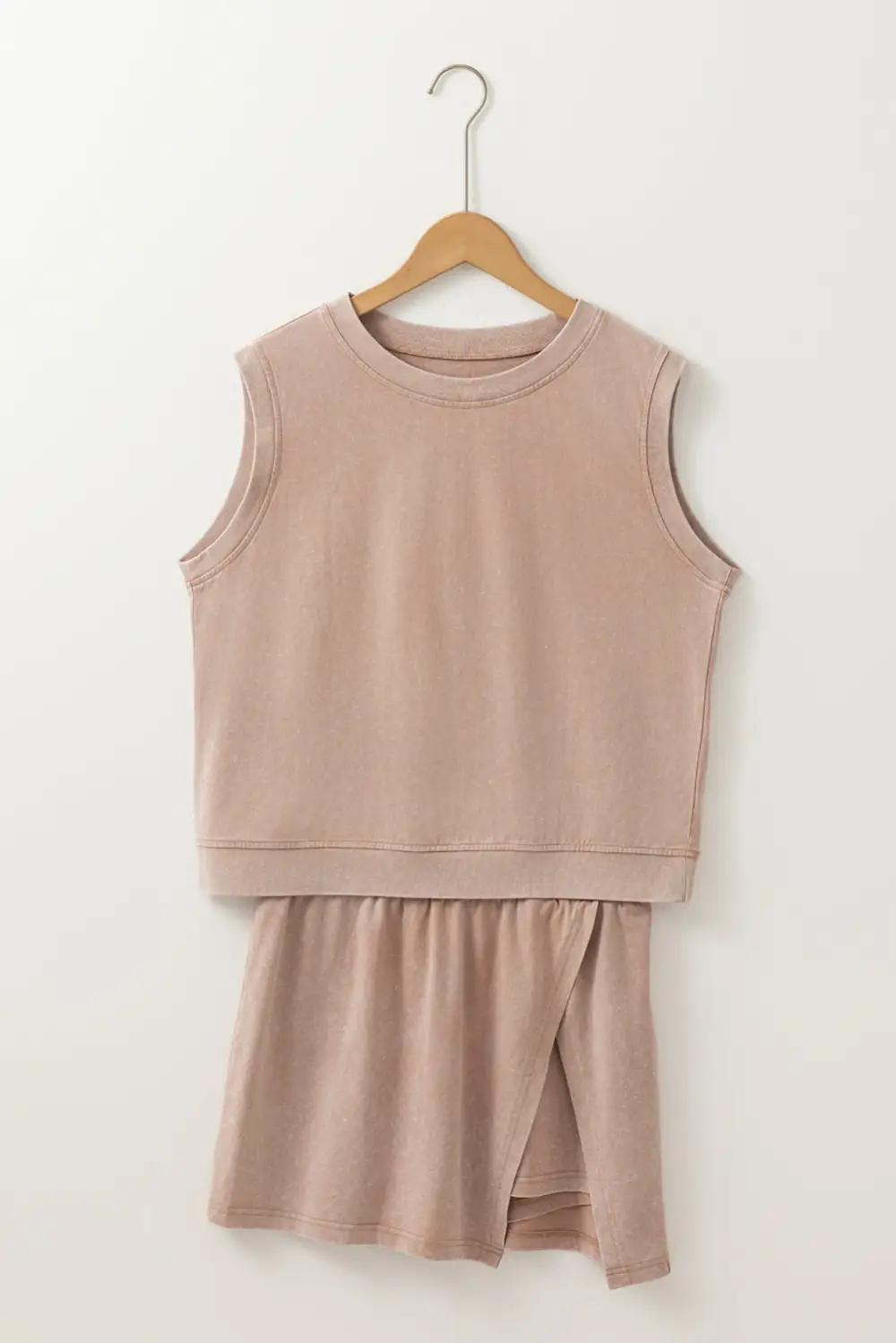 Cotton Blend Smoke Coordinated Set