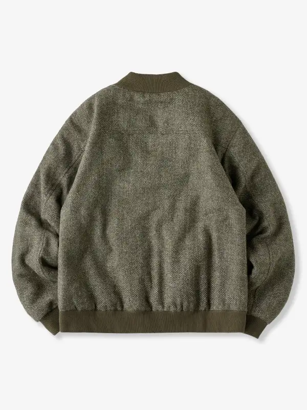 Men's Padded Wool Blend Casual Jacket