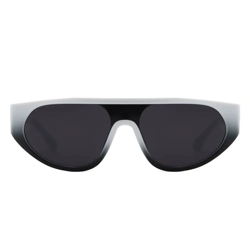 Round Flat Top Frame Sunglasses