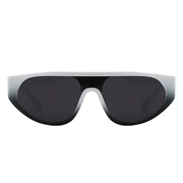 Round Flat Top Frame Sunglasses