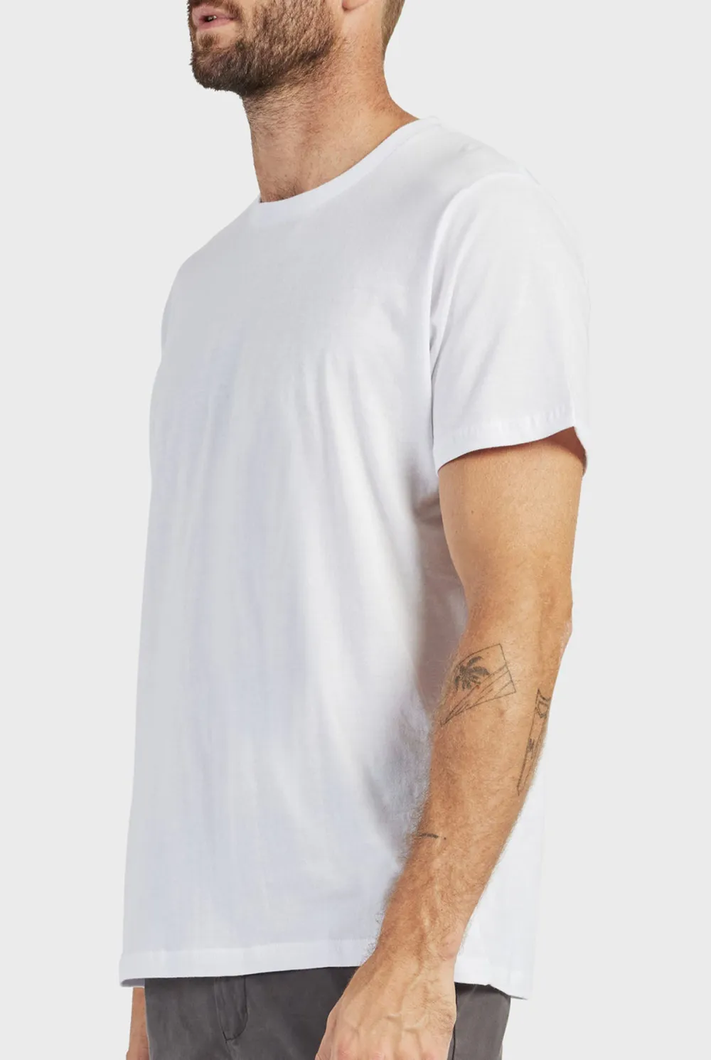 Black Short Sleeve Crew Neck Tee