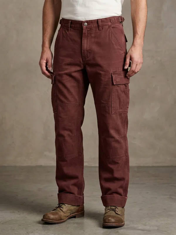 Men's Olive Green Utility Multi-Pocket Cargo Pants