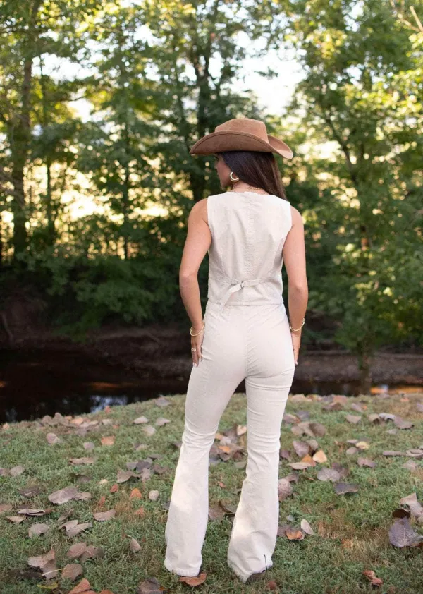 Corduroy Pleated Pants