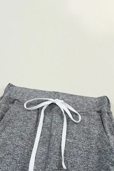 Relaxed Drawstring Pocketed Jogger Pants