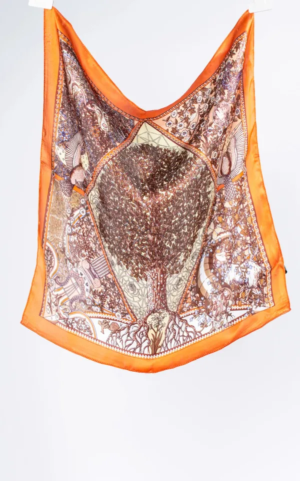 Exotic Ethnic Women's Silk Scarf