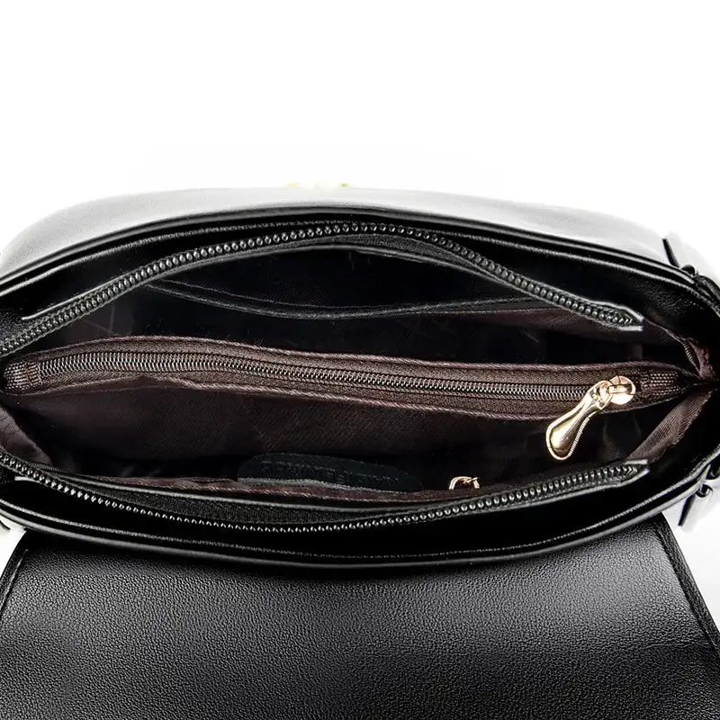 Chic Square Crossbody & Shoulder Bag – Premium Microfiber Synthetic Leather