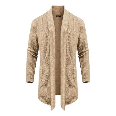 Men’s Shawl Collar Knit Drape Cardigan