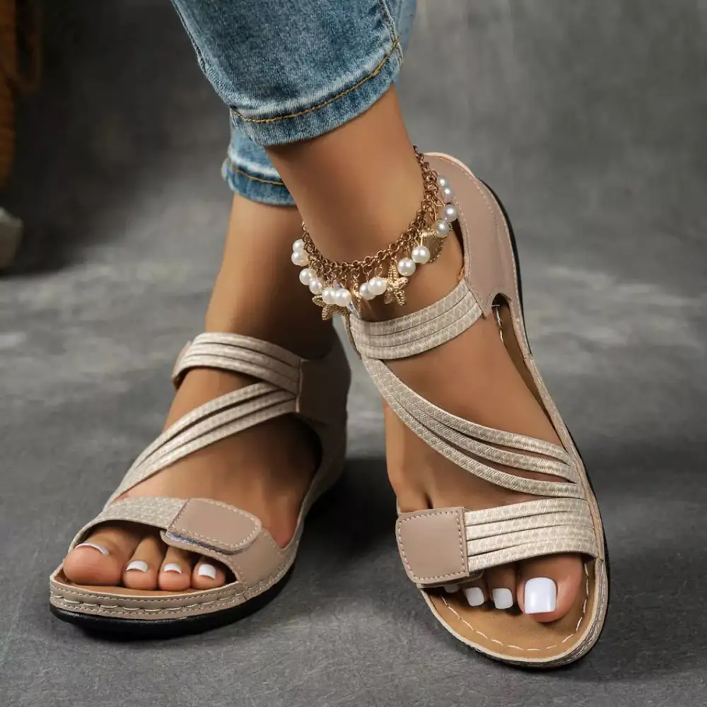 Lightweight Open Toe Wedge Sandals