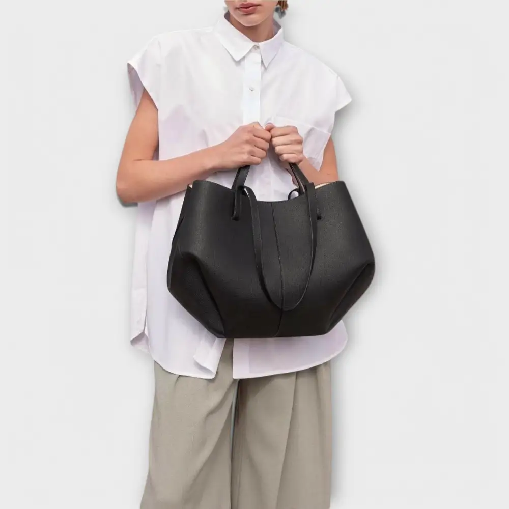 Boxy Twill Handbag