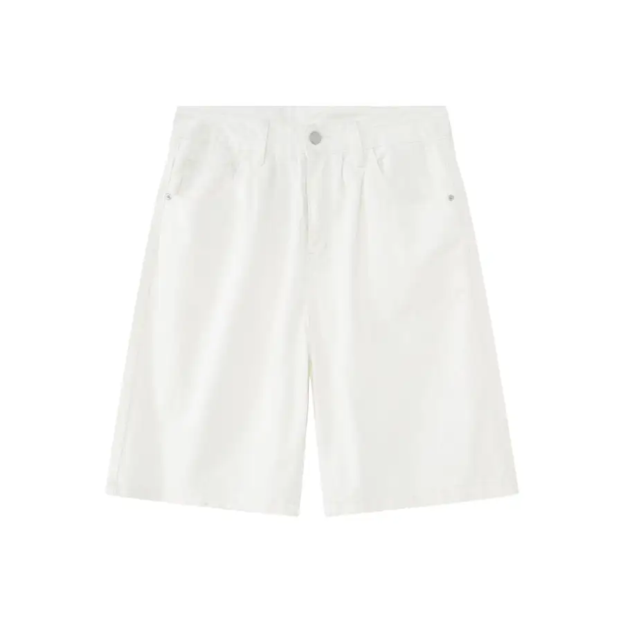 Mid Rise Denim Shorts