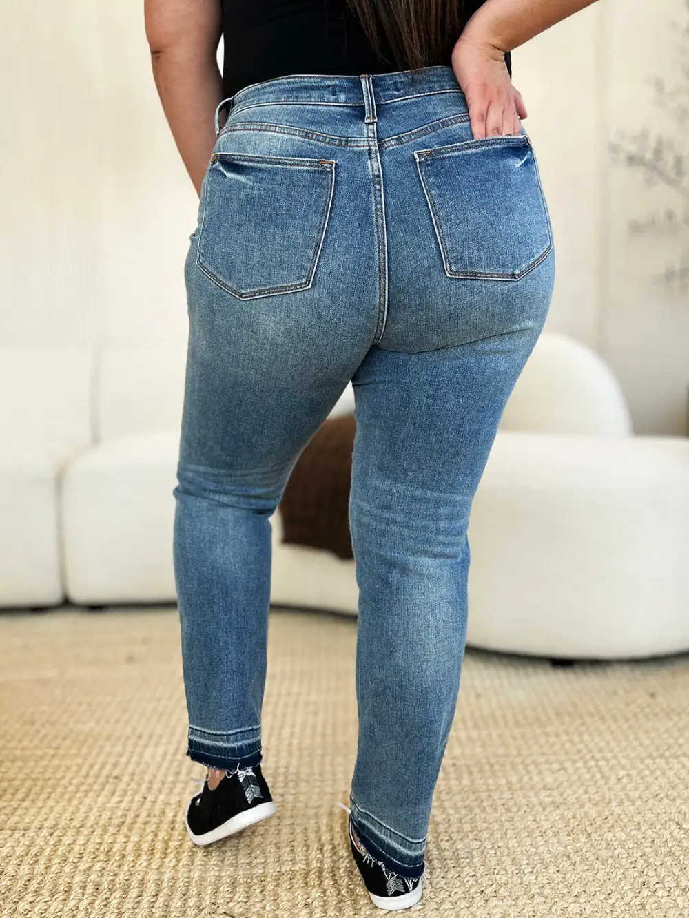 Classic Mid Rise Denim Jeans