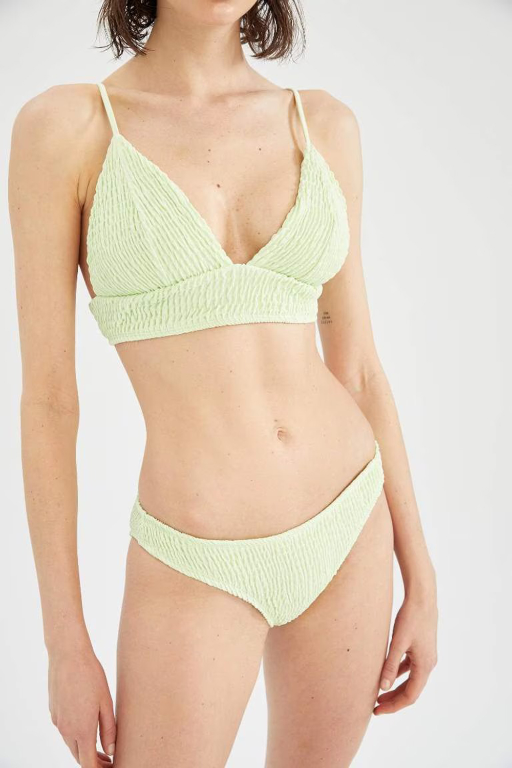 Ruffled Tankini Swim Ensemble