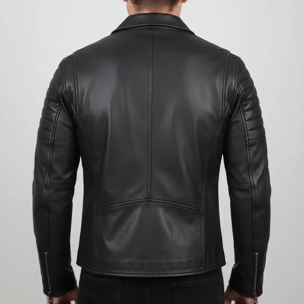 Rugged Leather Biker Jacket