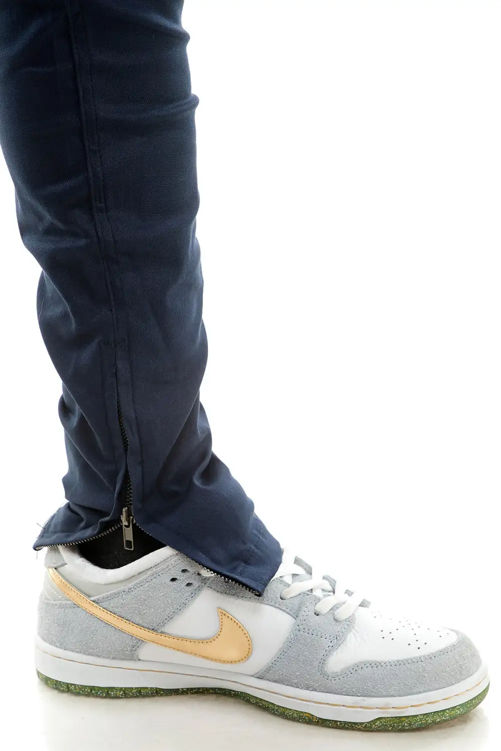 Men's Utility Skinny Raw Hem Zip Detail Pants