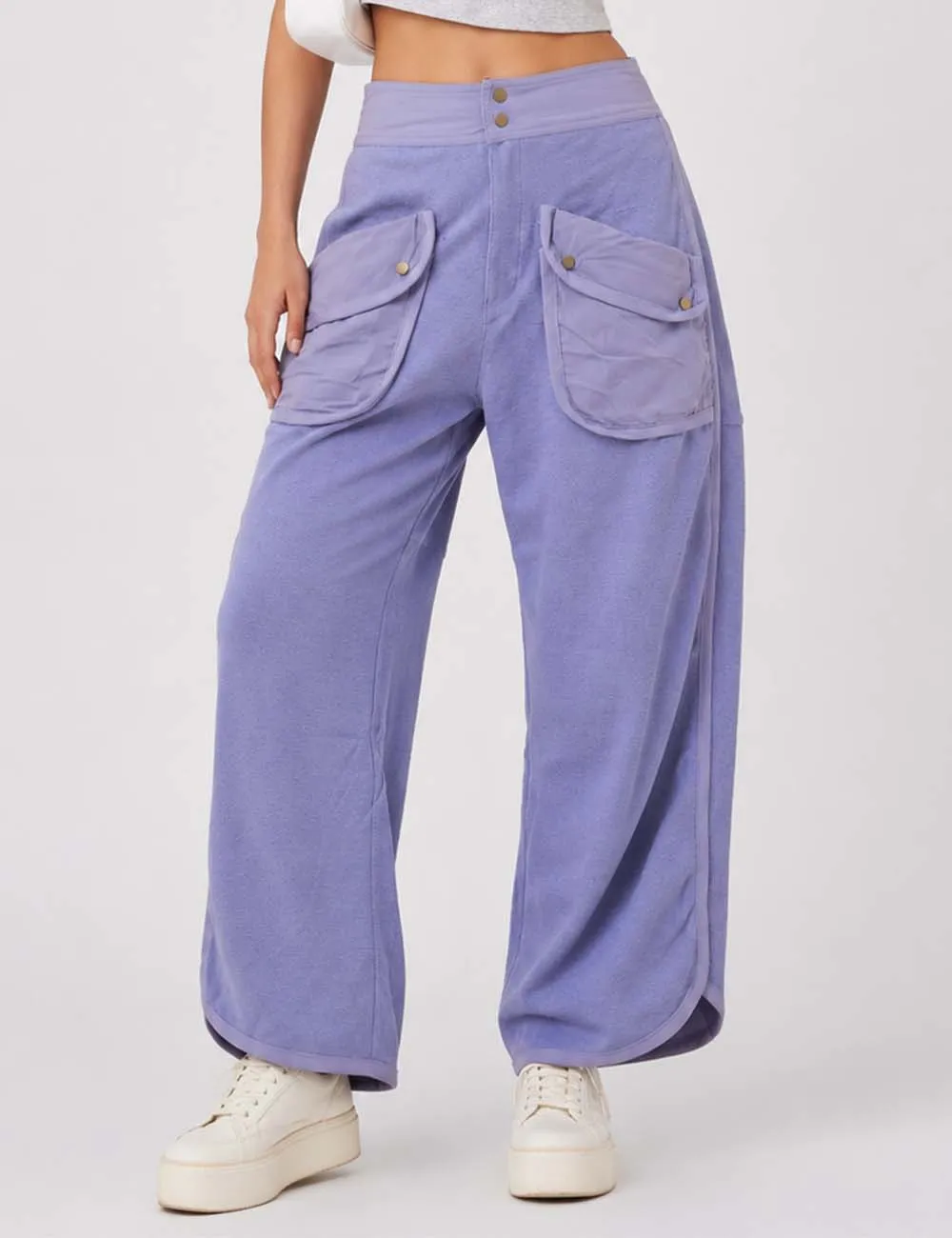 Pockets Pants Wide Leg Sweatpants