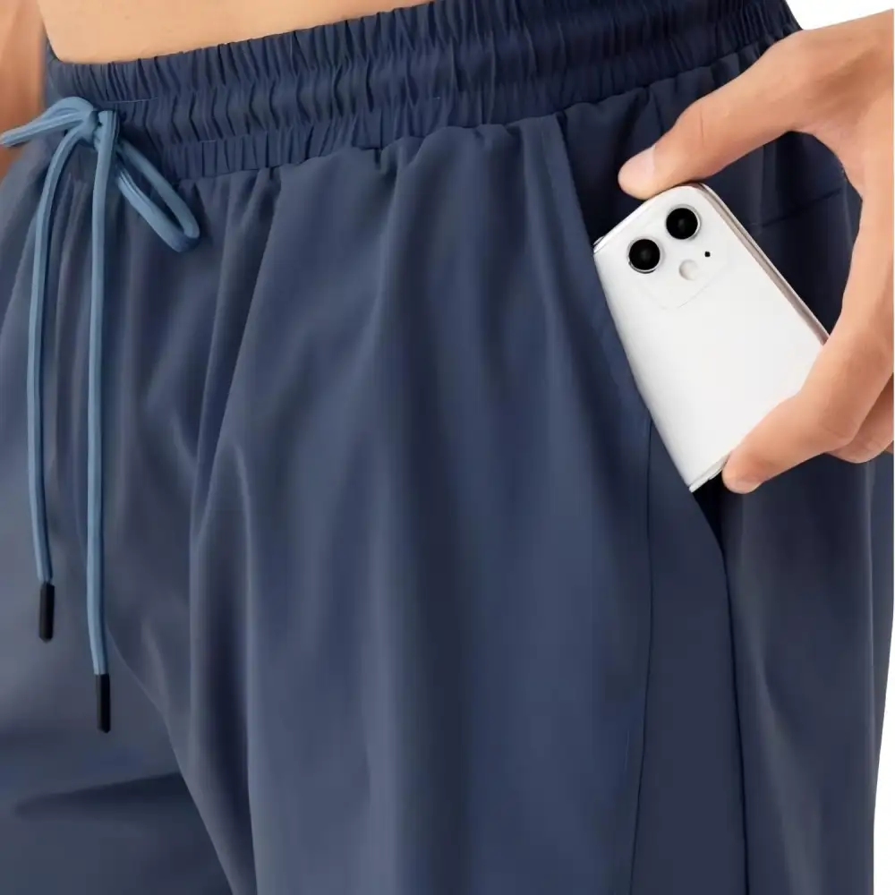 Drawstring Elastic-Waist Lightweight Men's Athletic Shorts