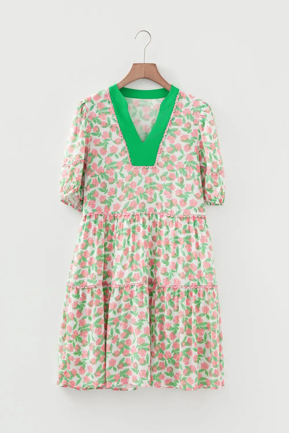 Finish Floral Puff Sleeve Dress