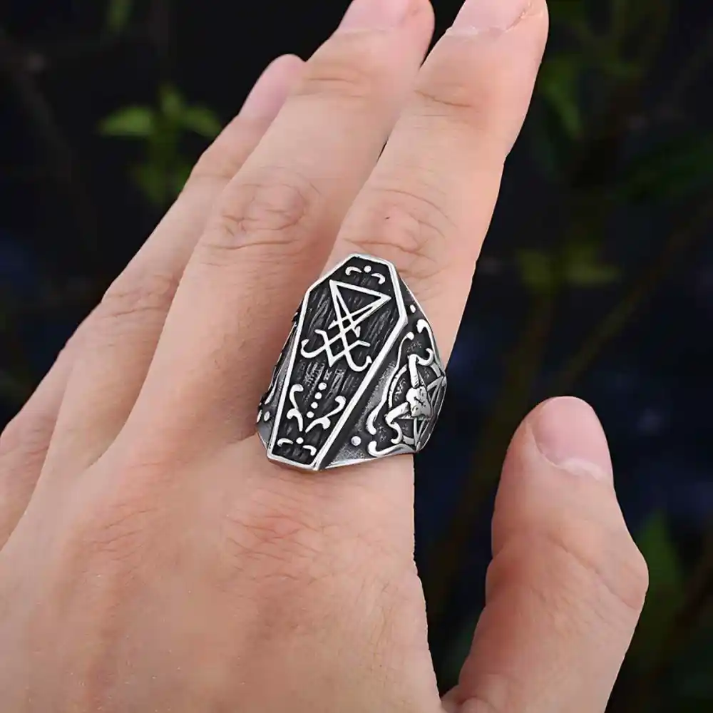 Men's Coffin Ring