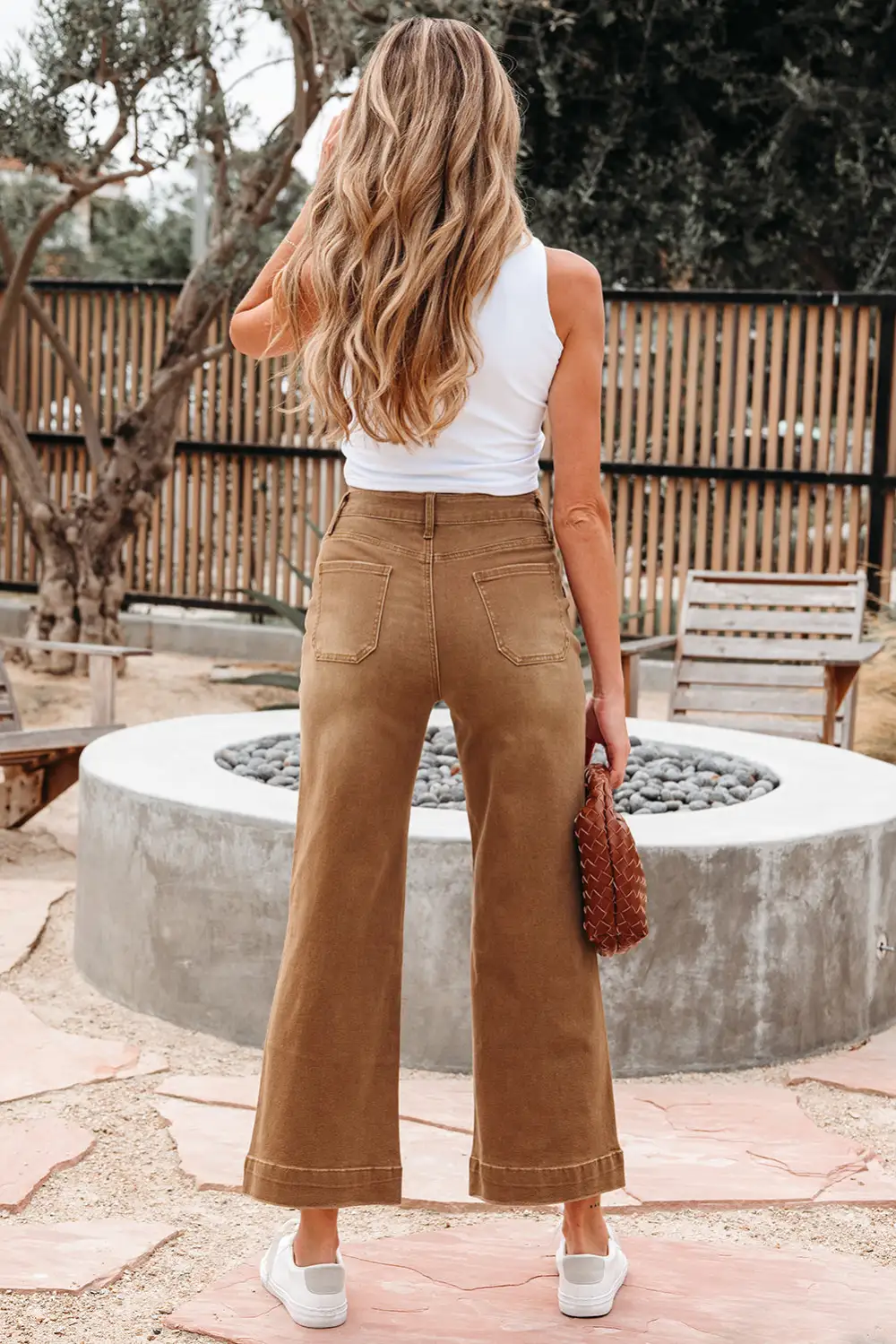 Relaxed High Waist Wide Leg Denim Jeans