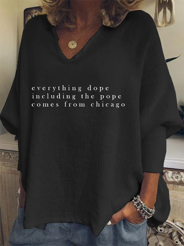 Inspirational Slogan Casual Long-Sleeved T-Shirts