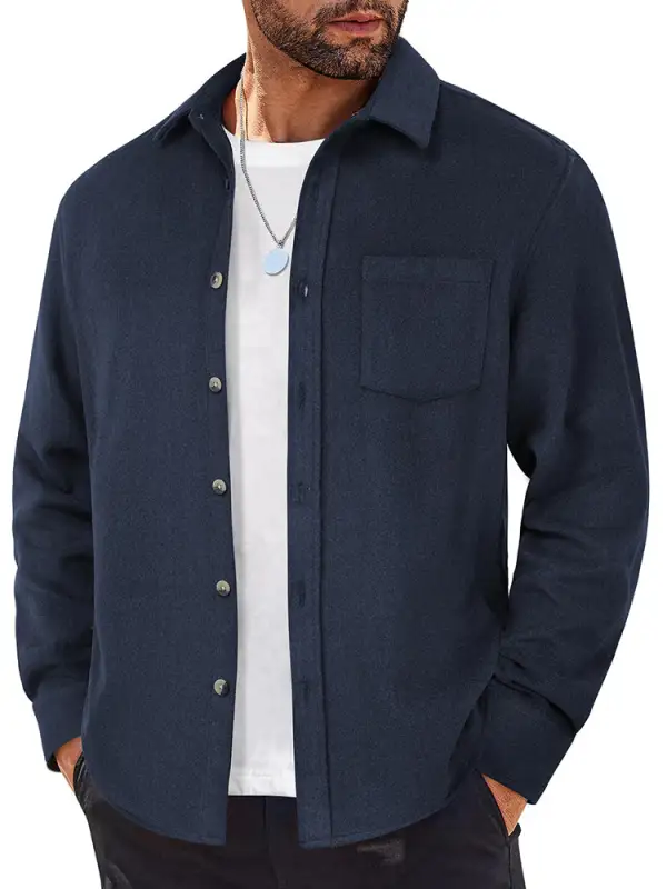 Casual Flannel Long Sleeve Shirt