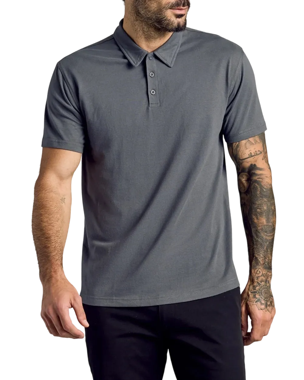 Men'S Casual Business POLO Shirt, Breathable Pique Fabric,Classic Polo