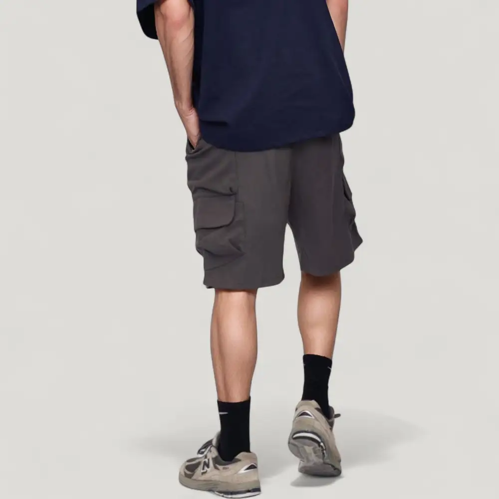 Drawstring Side-Pocket Men's Athletic Shorts