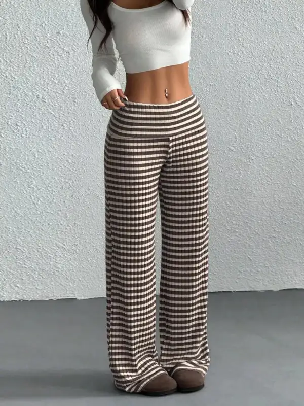 Weekend Striped Wide Leg Pants