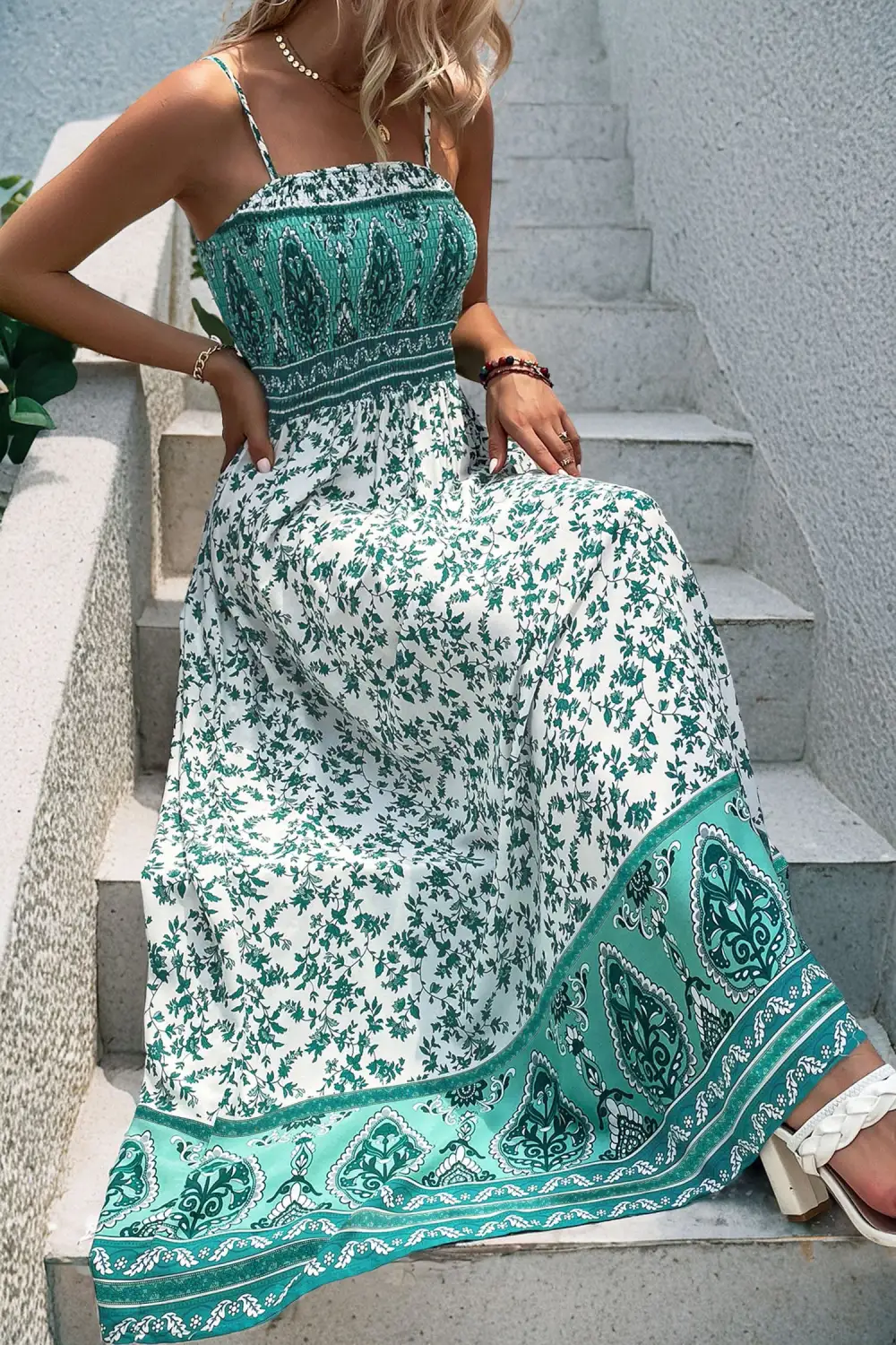 Relaxed Shape Floral Printed Maxi Dress