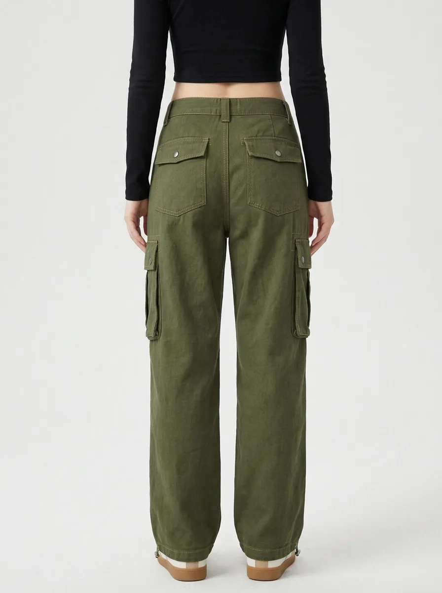 Core Mountain Graphic Multi Pocket Style Women's Multi Pocket Cargo Pants