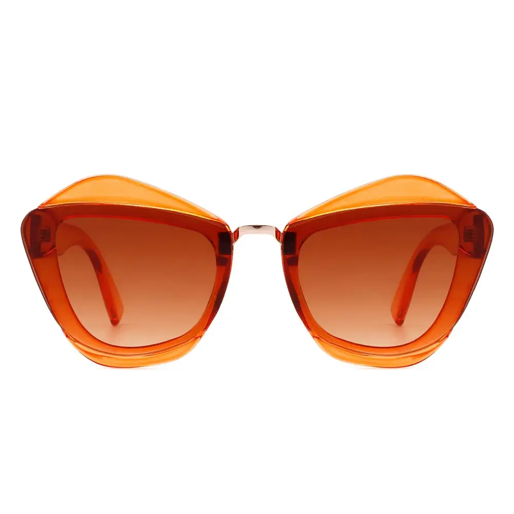 Flexible Cat Eye Square Frame Sunglasses