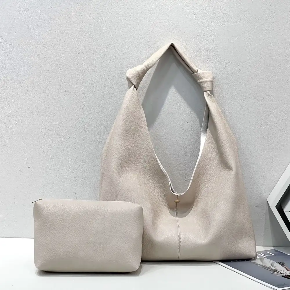 Textured Roomy Tote Bag