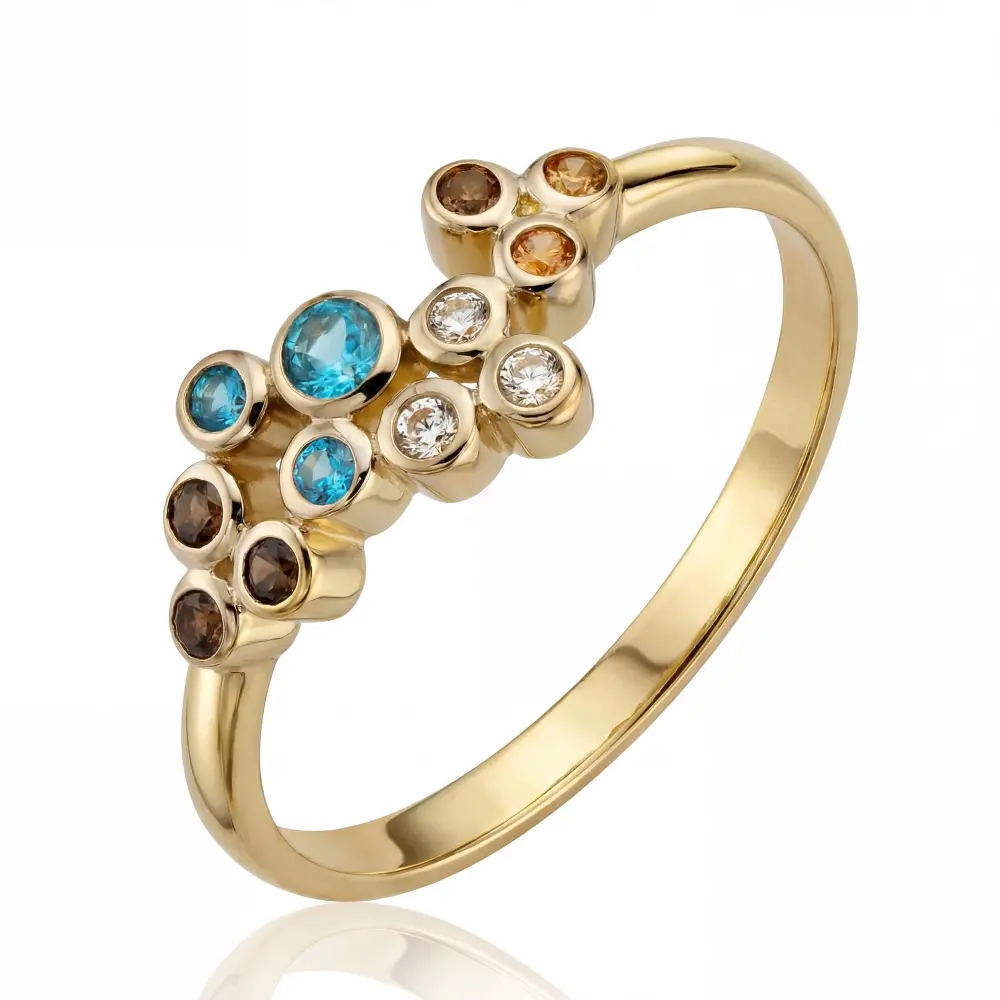 Multi Stone Cluster Ring