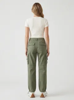 Flexible Utility Style Multi Pocket Design Women's Multi Pocket Cargo Pants