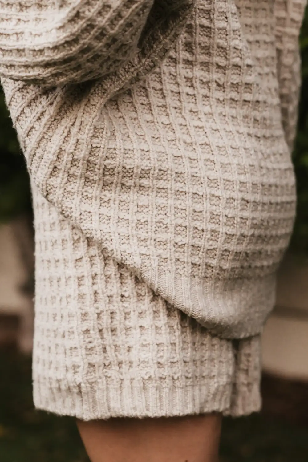 Waffle Knit Drawstring Shorts