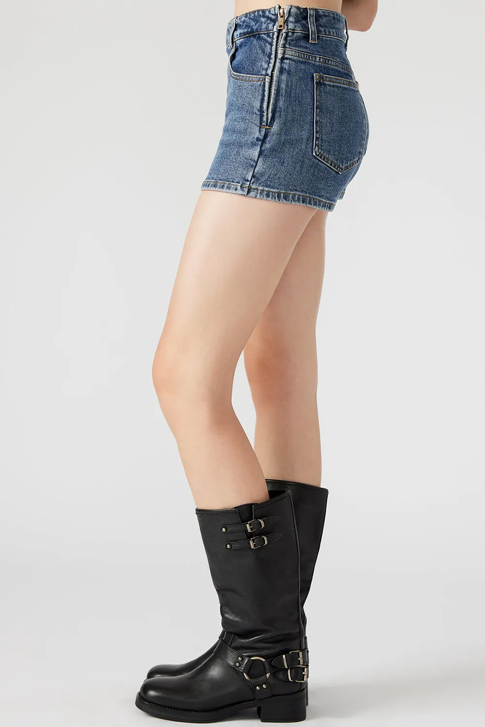 COTTON DENIM SKIRT